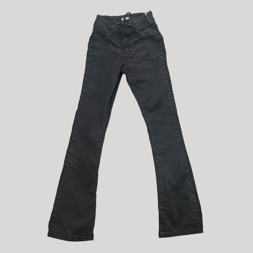 Forever 21 | High-rise Black Stone Wash Flare Jeans | Women’s Size 25